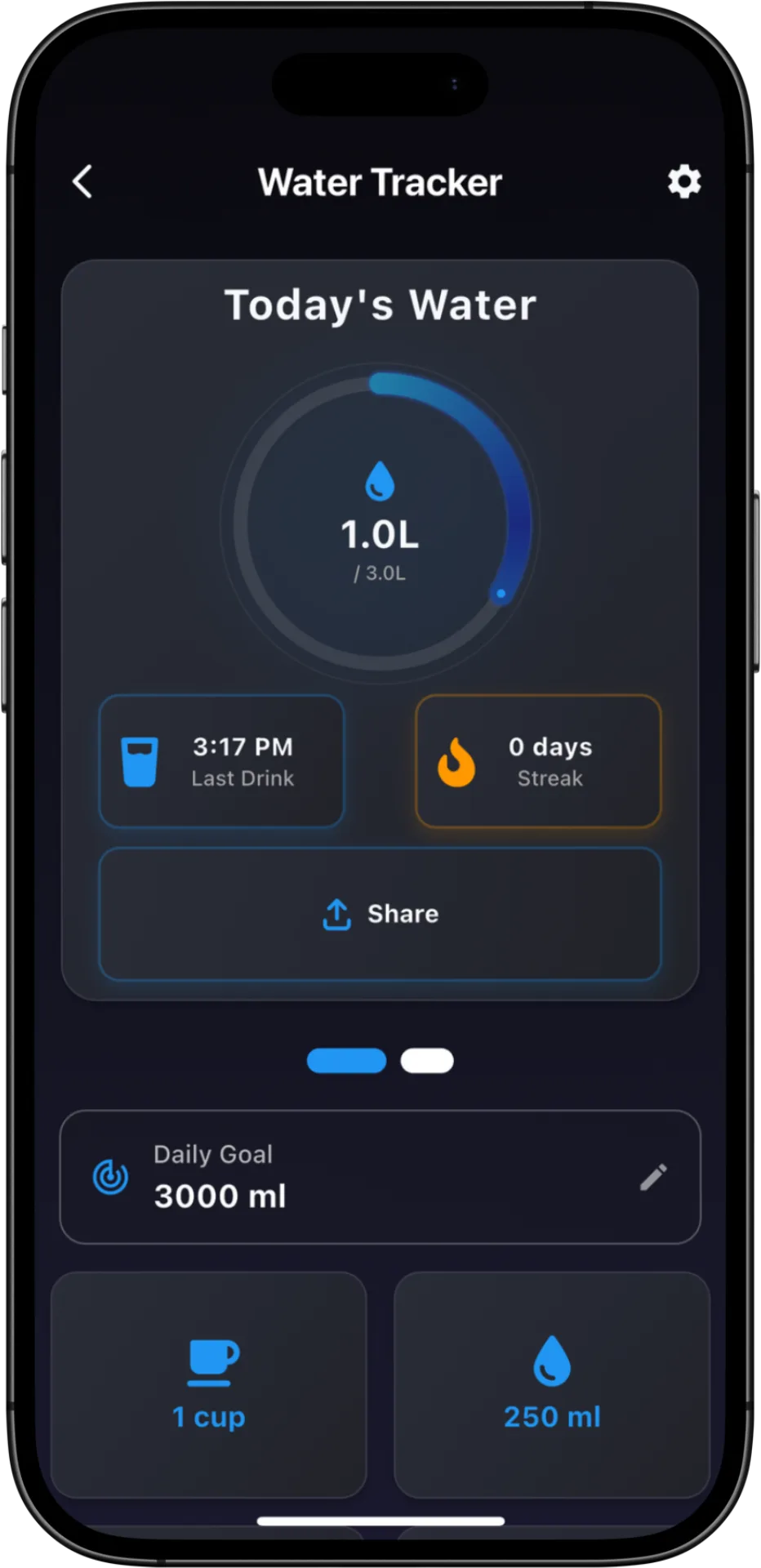 fitflow water tracker